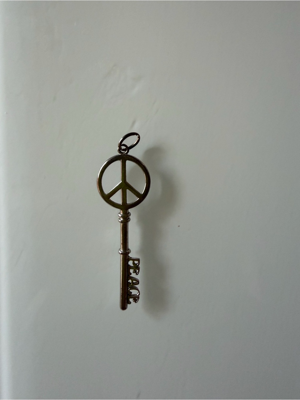 Sterling silver Peace Key pendant